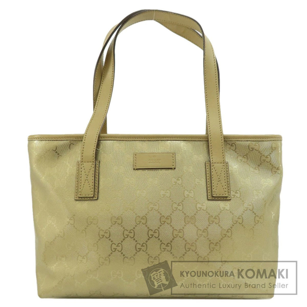 Gucci GG Imprime Logo Handbag Tote Bag gold